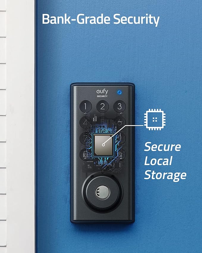 Eufy Security Keyless Entry Door Lock App Bluetooth Deadbolt T8500 - Black - Like New