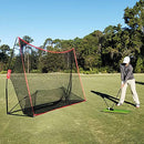 Hit Run Steal Golf Driving Practice Net, 10 x 7 Feet - Heavy-Duty Golf Netting - Brand New