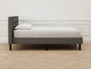 GENERIC THE FRAME AND HEADBOARD - FULL SIZE - GRAY - Like New