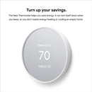 Google Nest Smart Programmable Wifi Thermostat - Snow - Scratch & Dent