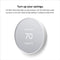 Google Nest Smart Programmable Wifi Thermostat - Snow - Scratch & Dent