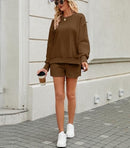 Women 2 Piece Outfits Sweatsuit Oversized Sweatshirt- ZCOFFEE M - Brand New