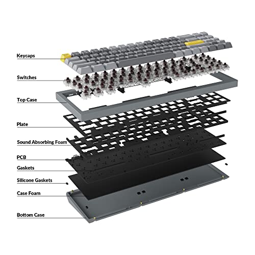 Keychron Q7 70% Layout Hot-Swappable RGB Wired Mechanical - Grey Brand New