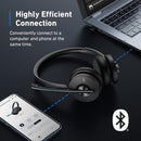 Anker PowerConf H700 Bluetooth Headset Mic Charging Stand A3510014 - Black - Like New