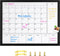 GENERIC 3-IN-1 DRY ERASE CALENDAR FOR WALL, MAGNETIC MONTHLY & WEEKLY CALENDAR - Brand New
