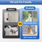 BLUEBALA FIBERGLASS MAGNETIC SCREEN DOOR MESH SIZE 34X82 - GRAY - Like New