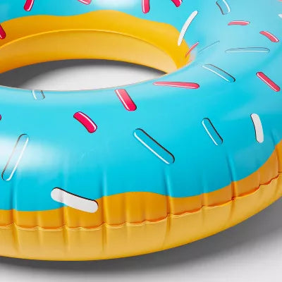 SUN SQUAD DONUT POOL FLOAT - DONUT BLUE SPRINKLE - Like New