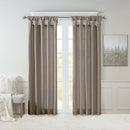 Madison Park Emilia Faux Silk Single Curtain with Privacy Lining, 120"L x 50"W - Like New