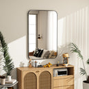 Riskioir 20x28 Inch Bathroom Mirror - Wall Mounted Vanity Mirror with Round - Like New