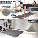 ProsourceFit Exercise Puzzle Mat, EVA Interlocking Foam Mat, B00K2TWXD6 - Grey - Brand New