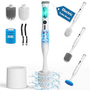 CAKILA Electric Toilet Brush and Holder Set, 8 in 1 Cleaning Kit - White - Like New