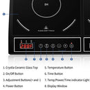 Portable 1800W Double Induction Cooktop Power Sharing Induction Burner - Like New