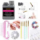 AOBBIY Acrylic Nail Kit Professional Manicure Acrylic B08KGW9RQ1 - Pink - Brand New