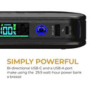 HALO BOLT PAL 1000 PORTABLE CAR JUMP STARTER USB-A USB-C CHARGER PORTS - BLACK - Like New