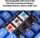 KEYCHRON Q1 QMK CUSTOM MECHANICAL KEYBOARD VERSION 2 BROWN SWITCH - NAVY BLUE - Like New
