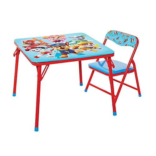 JAKKS PACIFIC PAW PATROL TABLE AND CHAIR FURNITURE SET FOR KIDS - RED/BLUE - Like New