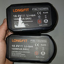 LONGFIT 18V LITHIUM ION BATTERIES 108WH (6.0AH) P108 2-PACK - GREEN/WHITE - Like New