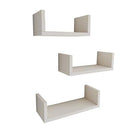 Movenord Floating Shelves Wall Mounted Set of 3 Units Made in Export Quality MDF - Brand New