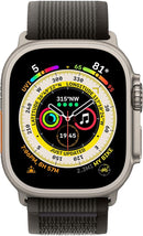 Apple Watch Band - Trail Loop (49mm) MQEQ2AM/A M/L - Black/Gray - Like New