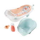 Fisher-Price Baby to Toddler Bath 4-in-1Tub with Backrest 2 Toys Summer Blossoms - Brand New