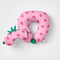CAT AND JACK KIDS' NECK PILLOW AND EYE MASK SET STRAWBERRY - PINK - Brand New