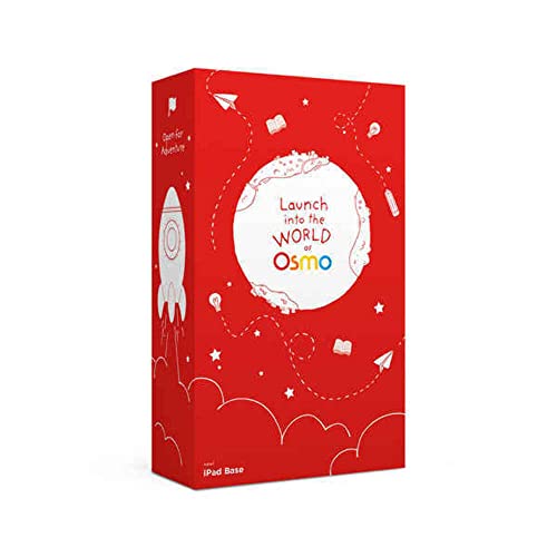 OSMO NEW BASE IPAD/IPHONE EDUCATIONAL LEARNING GAMES BOYS/GIRLS - WHITE/RED - Like New