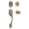 Kwikset Belleview Front Door Lock Handle Deadbolt Set 96870-098 - ANTIQUE BRASS Like New