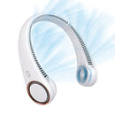 CIVPOWER Neck Fan Portable Personal Neck Cooling Rechargeable Headphone - WHITE - Like New