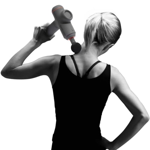 Sharper Image Power Percussion Massage Gun, Deep Tissue, 6 Attachments, 4.5 Hour - Like New