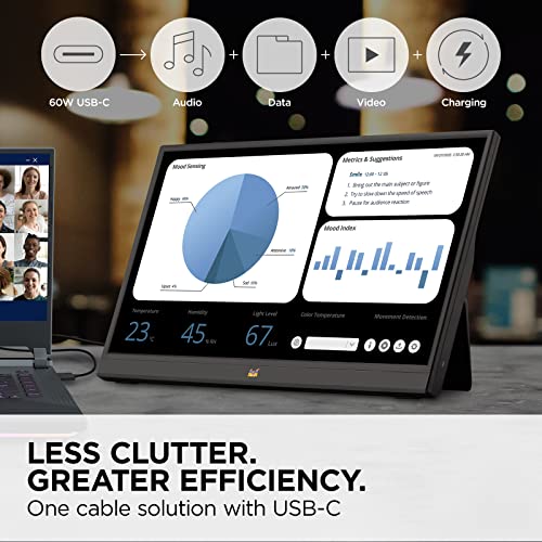 VIEWSONIC 15.6 INCH PORTABLE IPS MONITOR - BLACK - Like New
