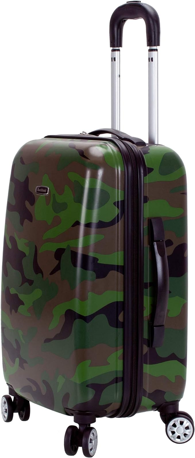Rockland Safari Hardside Spinner Wheel Luggage 3-Piece (20/24/28) - Camouflage Like New