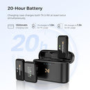 NUROUM NEARSTREAM AWM20T WIRELESS LAVALIER MICROPHONE NOISE CANCELLATION - BLACK - Like New