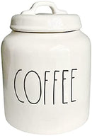 Rae Dunn Magenta Finely Glazed Ceramic COFFEE Canister Lid B09W31JK6B - White - Brand New