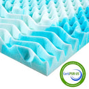 Planet Sleepings 2 Inch Memory Foam Mattress Topper 7-Zone Cooling Gel TwinXL - Brand New