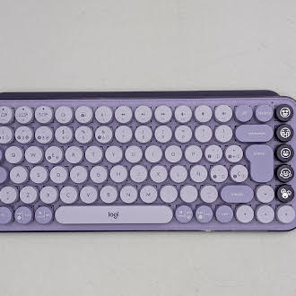Logitech POP Keys Mechanical Wireless Keyboard (SPANISH LAYOUT) - PURPLE - Like New