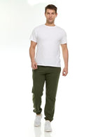 YACHT & SMITH 3 PACK OF MENS JOGGER SWEATPANTS SIZE S - MAROON/GREEN/BLUE - Brand New