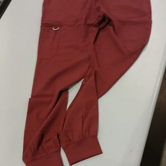 EMPIRE TREND POLYESTER SCRUBS PANTS - SIZE: WOMEN MEDIUM - BURGUNDY - Brand New