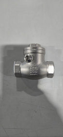 GENERIC 1/2" STAINLESS STEEL SWING CHECK VALVE - Like New