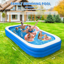 OLYMSOLD Inflatable Swimming Pool Large Blow up 150 x 72 x 22 inch - Blue - Brand New