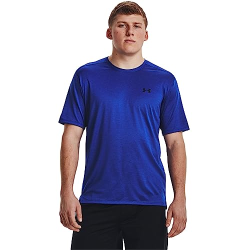 UNDER ARMOUR UA TECH VENT SHORT-SLEEVE T-SHIRT MEN M ROYAL/BLACK - Like New