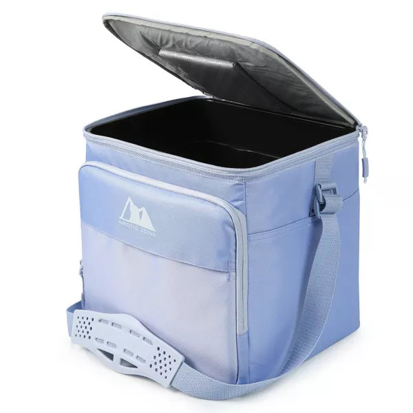 ARCTIC ZONE ESSENTIALS 24 CANS HARD SIDED COOLER - PALE PERIWINKLE - Brand New