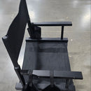 OMYSALON 36IN DIRECTOR CHAIR FOLDING ARTIST MAKEUP CHAIR - BLACK - Like New