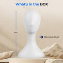 SereneLife Professional Plastic Mannequin Head Women's Wig Stand Display - Brand New