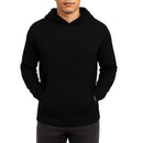 BLUE ICE MEN'S WAFFLE KNIT PULLOVER SWEATER HOODIE - SIZE: MEN L - BLACK - Brand New