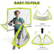SAUBERE 6X4 FT KIDS SOCCER GOALS BACKYARD SET OF 2 PORTABLE OPTIC GREEN - Like New