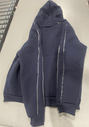 BLU ROCK WOMEN'S RELAXED FIT FAUX SHEARLING FLEECE LINED CLASSIC - SIZE M - NAVY - Brand New