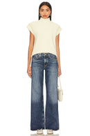 SNDYS MORA SWEATER TURTLENECK KNIT VEST - SIZE: WOMEN M - BUTTER YELLOW - Brand New