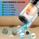 LEANING WET OR DRY VACUUM CAR CLEANER HIGH POWER 150W/7500PA - BLACK/ORANGE - Like New