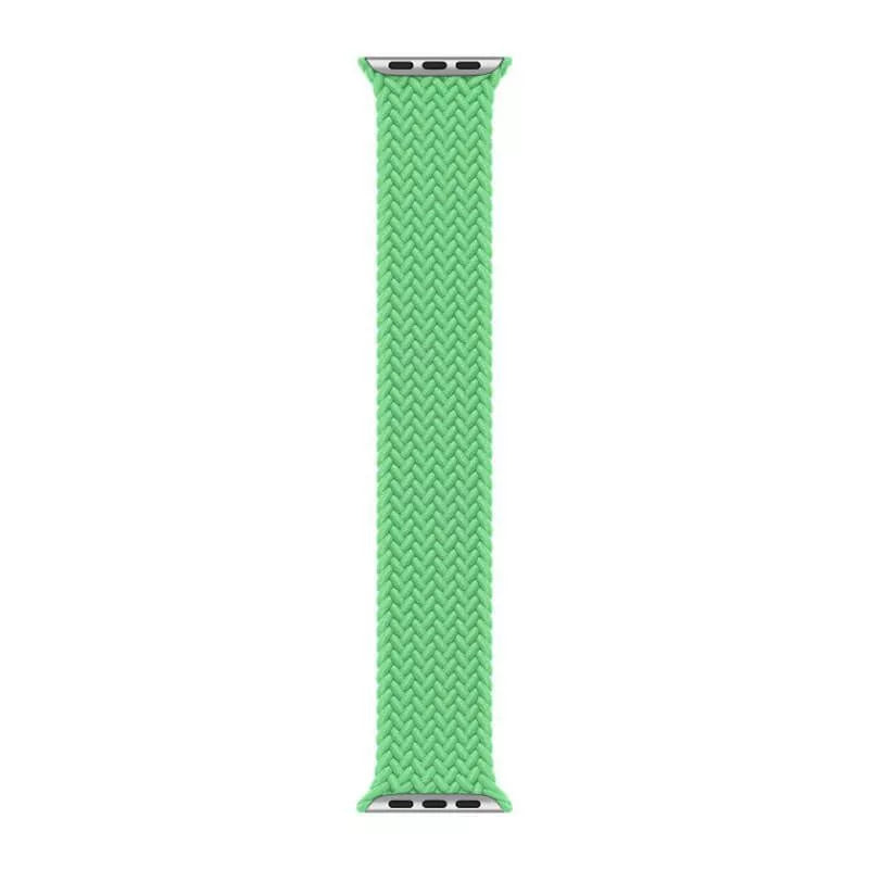 APPLE WATCH BRAIDED SOLO LOOP 45MM - SIZE 9 - BRIGHT GREEN - Like New