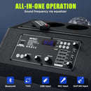 GEYGUY GTSK10-4 KARAOKE MACHINE WITH WIRELESS MICS – PORTABLE BLUETOOTH - Like New